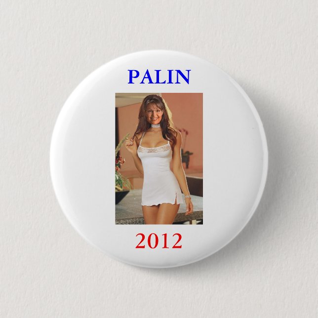 Lustiges Palin 2012 Knopf (AntiObama) Palin Button (Vorderseite)