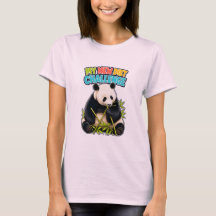 Lustiges Panda-Diät-Challenge T-Shirt für Frauen