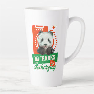 Lustiges Panda Introvertierte-Batterie-Aufladung D Milchtasse