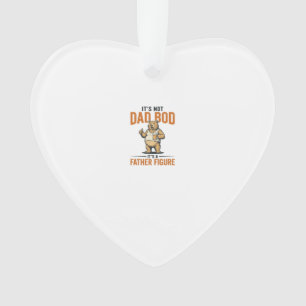 Lustiges Papa-Bod-Vaterfigur-Bär-Bier-Shirt_1 Ornament