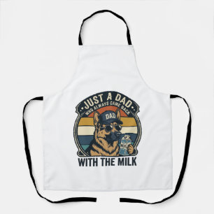 Lustiges Papa Deutscher Schäferhund Milch Retro-Sh Schürze