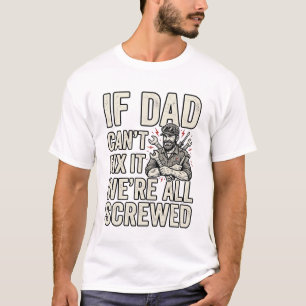 Lustiges Papa-Mechaniker Wenn Papa es nicht repari T-Shirt