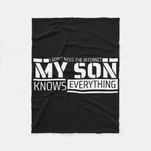 Lustiges Papa-Shirt vom Sohn Männer Lustiger Vater Fleecedecke