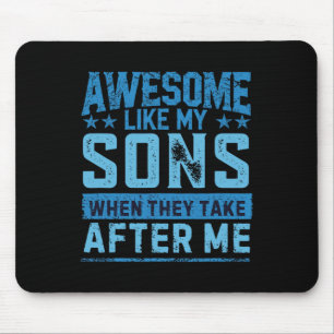 Lustiges Papa-Shirt von Söhnen Männer Lustiger Vat Mousepad