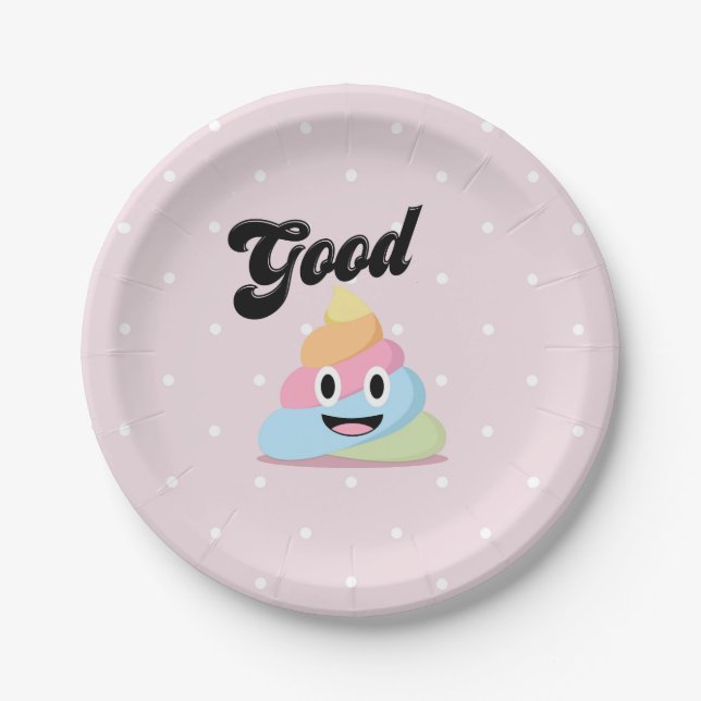 Lustiges Party Emoji Papierplatte Pappteller (Vorderseite)