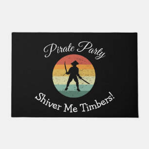 lustiges Party Pirate Doormat Fußmatte
