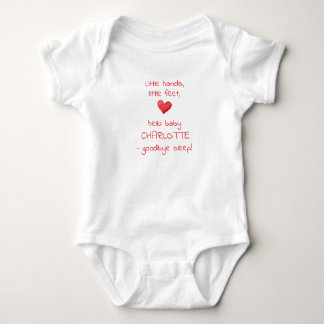 Lustiges personalisiertes Babygeschenk, Hallo Baby Strampler