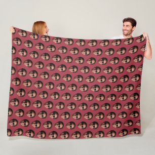Lustiges Personalisiertes Gesichtsfoto Fleecedecke