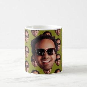 Lustiges personalisiertes Gesichtsfoto Kaffeetasse