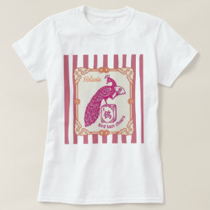 Lustiges personalisiertes Mahjong-Vogel-Bam-Königi T-Shirt