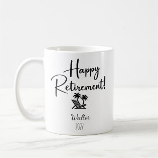 Lustiges personalisiertes Renten-Geschenk Kaffeetasse