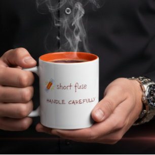 Lustiges personalisiertes sarkastisches Geschenk f Zweifarbige Tasse