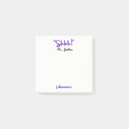Lustiges personalisiertes Shhh! Post-it Klebezettel