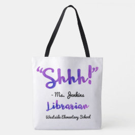 Lustiges personalisiertes Shhh! Tasche