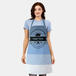 Lustiges personalisiertes Thanksgiving-Kochteam Schürze