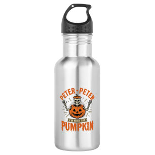 Lustiges Peter Peter Kürbis Halloween Skelett Shir Edelstahlflasche