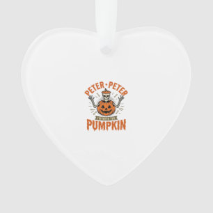 Lustiges Peter Peter Kürbis Halloween Skelett Shir Ornament