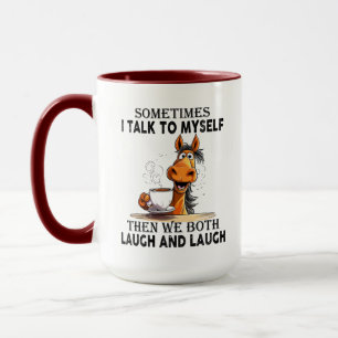 Lustiges Pferd, das mit mir selbst spricht - Wir l Tasse
