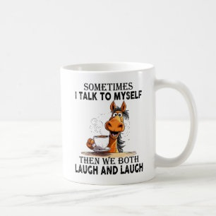Lustiges Pferd, das mit sich selbst spricht - Wir  Kaffeetasse