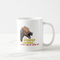 Lustiges Pferd: Flüstern Louder, kein Kaffee