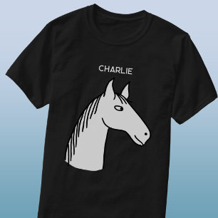 Lustiges Pferd personalisiert T-Shirt