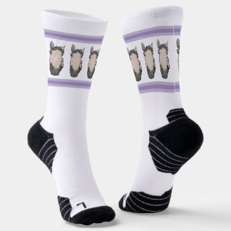 Lustiges Pferd Whimsical Reitsport Pferdeliebhaber Socken