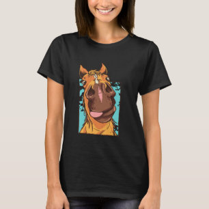 Lustiges Pferdegesicht-Gag-Geschenk-T-Shirt für Pf T-Shirt