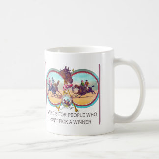 Lustiges Pferderennen - arbeiten Sie für Leute, Kaffeetasse