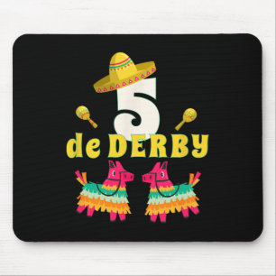 Lustiges Pferderennen Vintage Cinco De Der  Mousepad