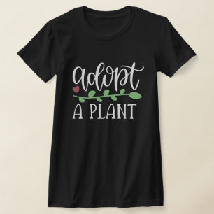 LUSTIGES PFLANZE ADOPTIEREN DUNKLES T-Shirt