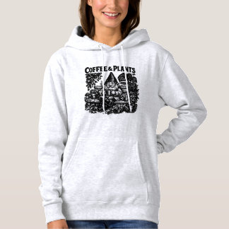 Lustiges Pflanzen-Damen-Kaffee-Shirt Kaffee & Pfla Hoodie