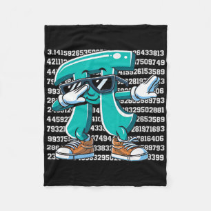 Lustiges Pi-Symbol Dabbing Kinder Jungen Jugend Ma Fleecedecke