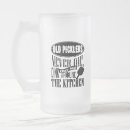 Lustiges Pickleball altes Picklers die nie Mattglas Bierglas