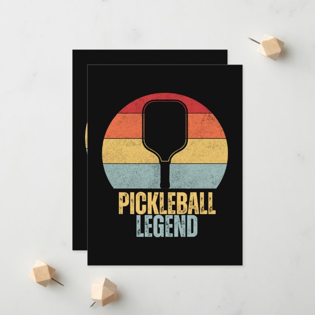 Lustiges Pickleball Ankündigung (Vorderseite/Rückseite Beispiel)