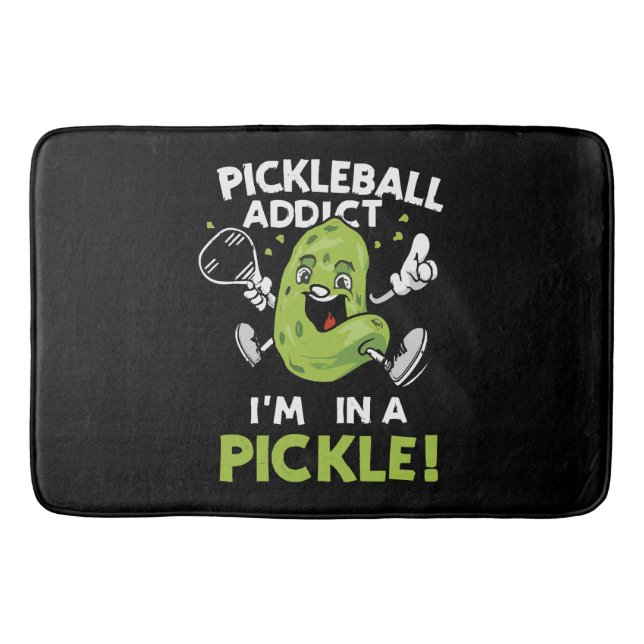 Lustiges-Pickleball Badematte (Vorderseite)