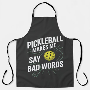 Lustiges Pickleball bringt mich dazu, schlechte Wö Schürze