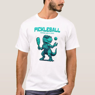 Lustiges Pickleball - Dinosaur Pickleball T-Shirt