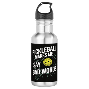 Lustiges Pickleball Lässt Mich Schlechte Wörter Sa Edelstahlflasche