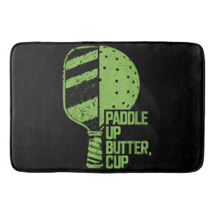 Lustiges Pickleball-Paddel, Butterblume hoch Badematte