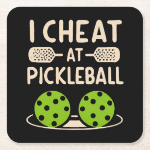 Lustiges Pickleball Rechteckiger Pappuntersetzer