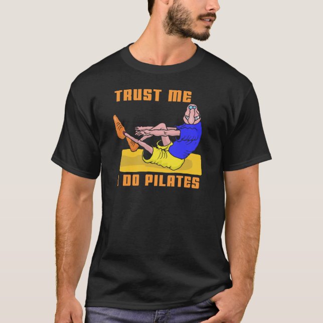 Lustiges Pilates T-Shirt (Vorderseite)