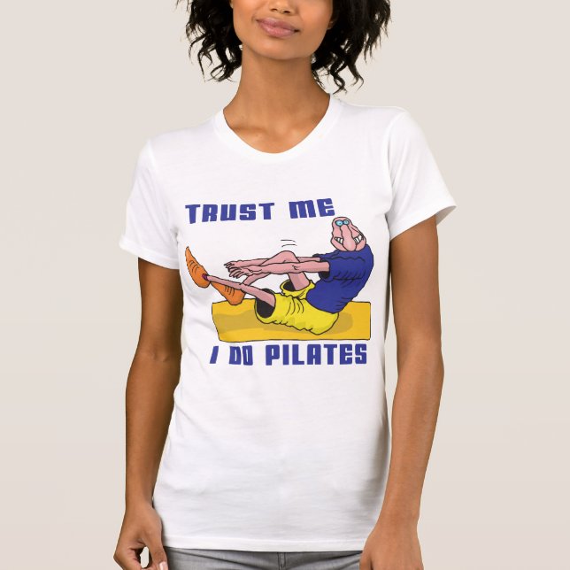 Lustiges Pilates T-Shirt (Vorderseite)