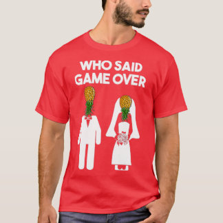Lustiges Pineapple Swinger-Geschenk Hochzeit Braut T-Shirt