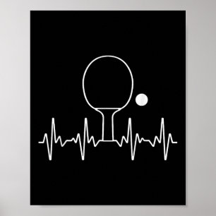 Lustiges Ping-Pong-Geschenk für Männer Frauen Tisc Poster