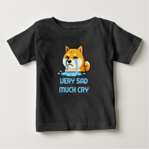 Lustiges Pixel-Art-Shiba-Inu-Hund-Meme Baby T-shirt