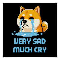 Lustiges Pixel-Art-Shiba-Inu-Hund-Meme