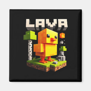 Lustiges Pixel-Huhn-Gamer-Humor-Meme  Magnet