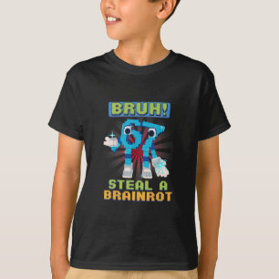 Lustiges Pixel-Meme Bruh 67 Stiehl ein Brainrot  T-Shirt