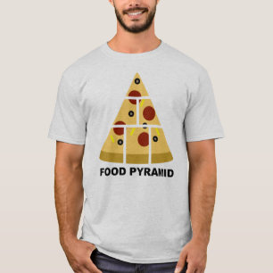 Lustiges Pizza-Ernährungspyramide T-Shirt