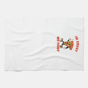 Lustiges Pizza-Shirt – In Crust We Trust Grafik-T- Geschirrtuch